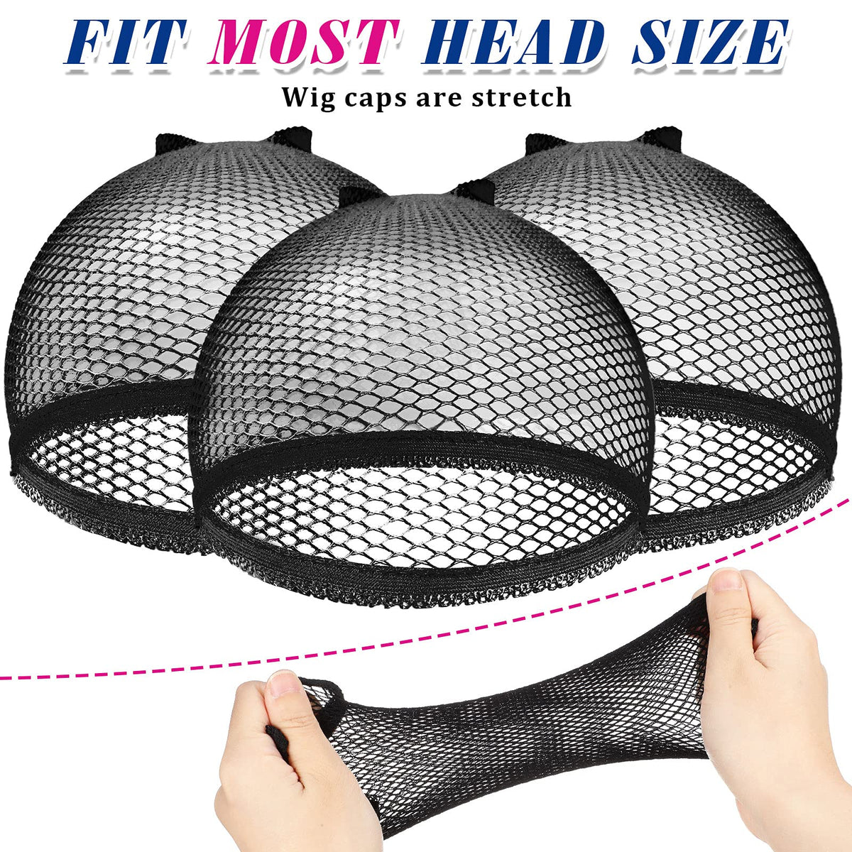 Chuangdi wig cap pack soft nylon for comfortable all-day wear.