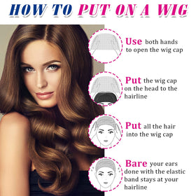 Chuangdi stretchy-fit wig cap provides secure, natural-looking coverage.