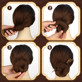 Chuangdi bun maker accessory provides easy, comfortable use all day.