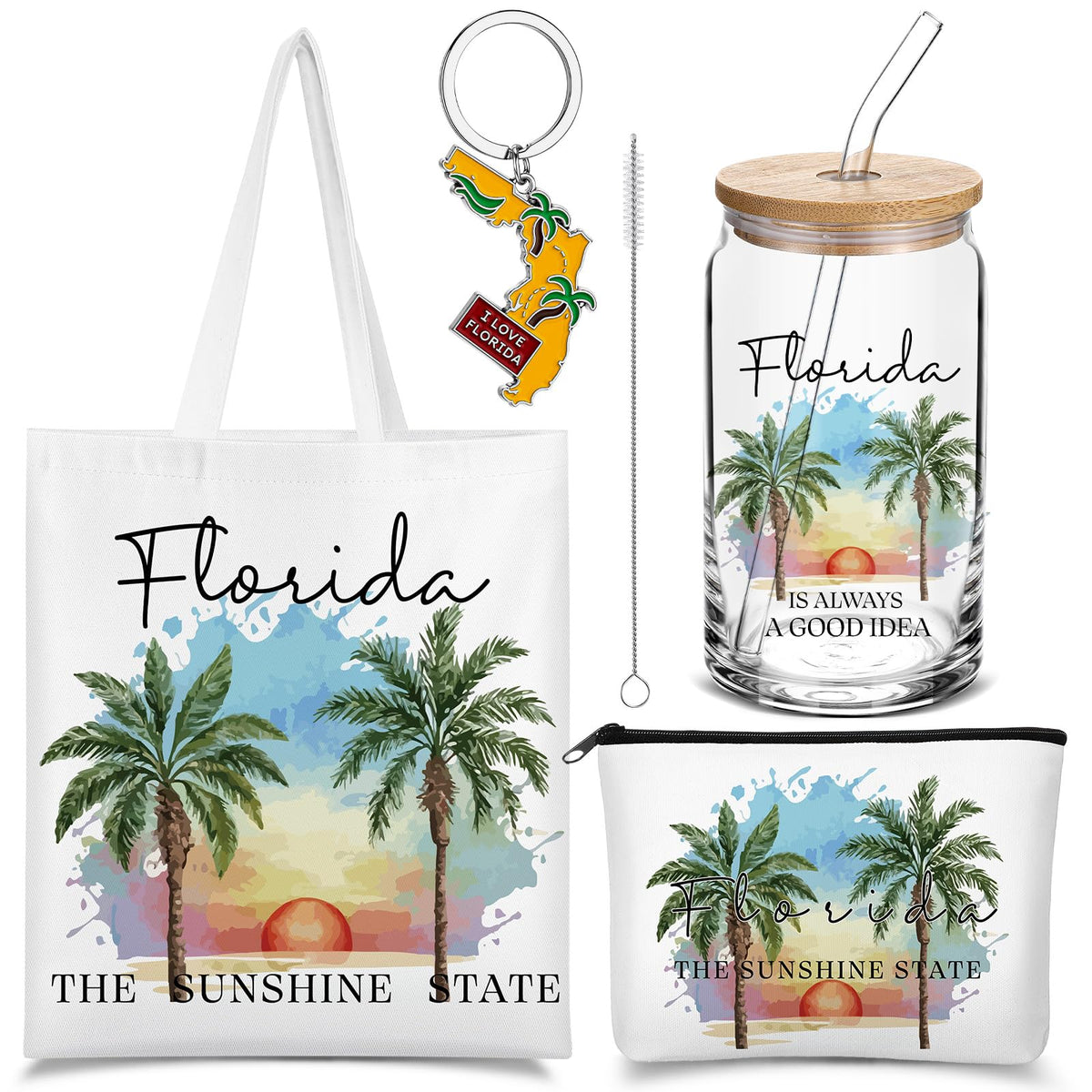Chuangdi Florida travel set tumbler 16oz ideal for on the go hydration.