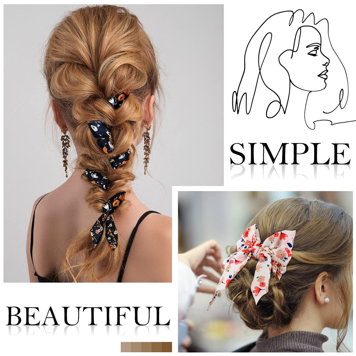 Chuangdi retractable rubber rope scrunchie for flexible styling