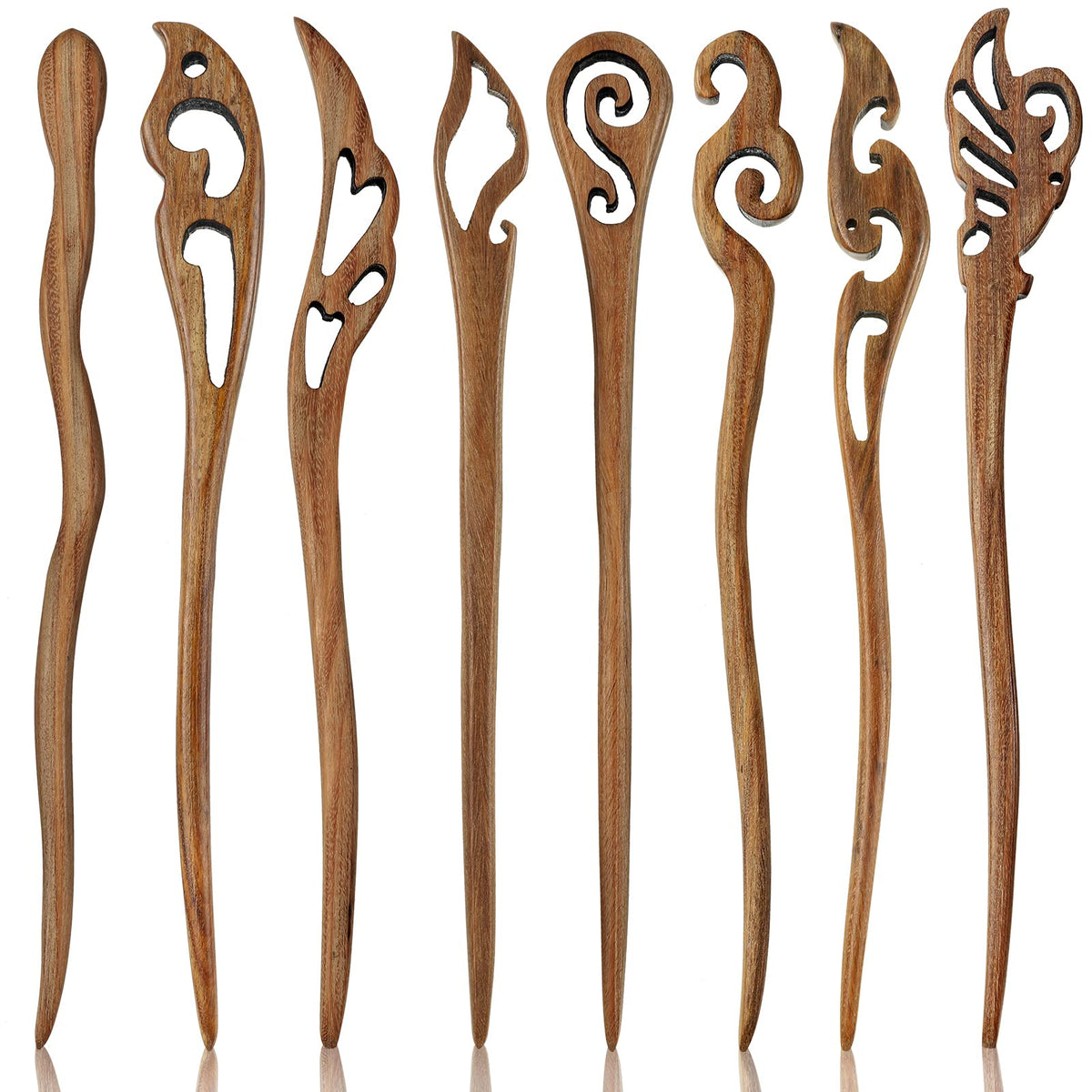 Chuangdi retro sandalwood hair sticks securely hold buns for daily wear.