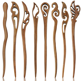 Chuangdi retro sandalwood hair sticks securely hold buns for daily wear.