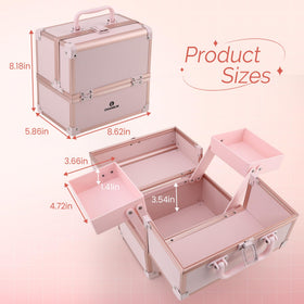 CHUANGJIN makeup train case waterproof surface resists dust and spills