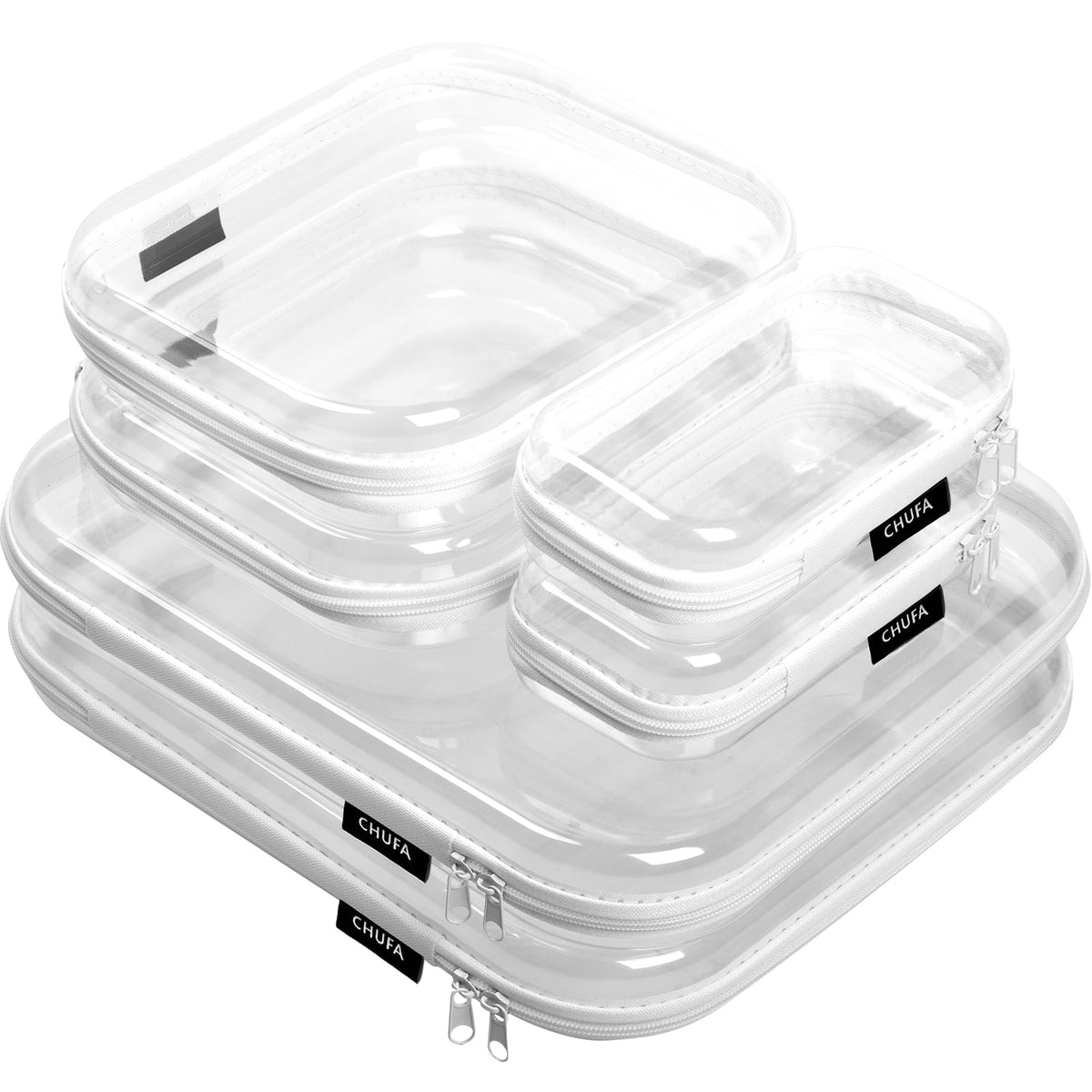 Chufa clear hard-shell case shows contents at a glance for quick packing.
