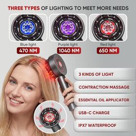 Chufa red LED mode adds soothing light during massaging sessions.