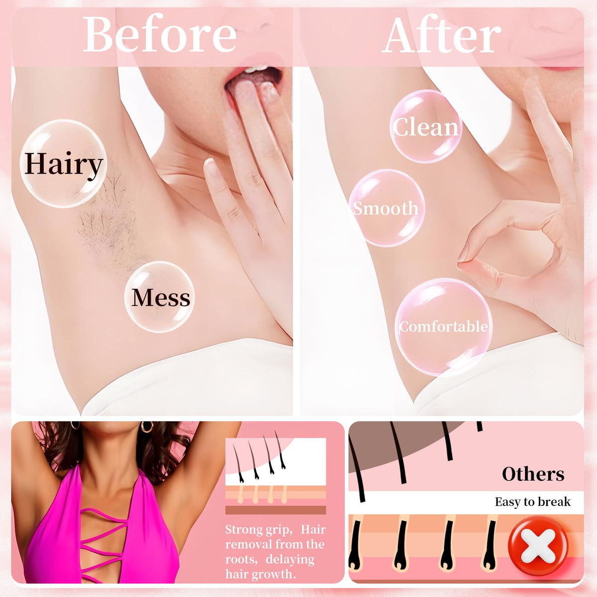 Chulan hypoallergenic wax beads with fragrance-free formula for sensitive skin
