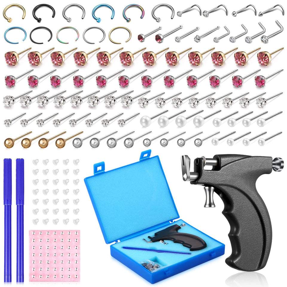 Chumia ear piercing gun kit in black for precise at-home placement