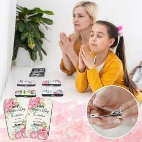 Chumia floral design nail tools add style and faith-inspired sentiment