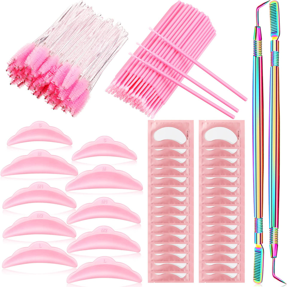Chumia lash lift pads silicone in five sizes for natural lash curl options