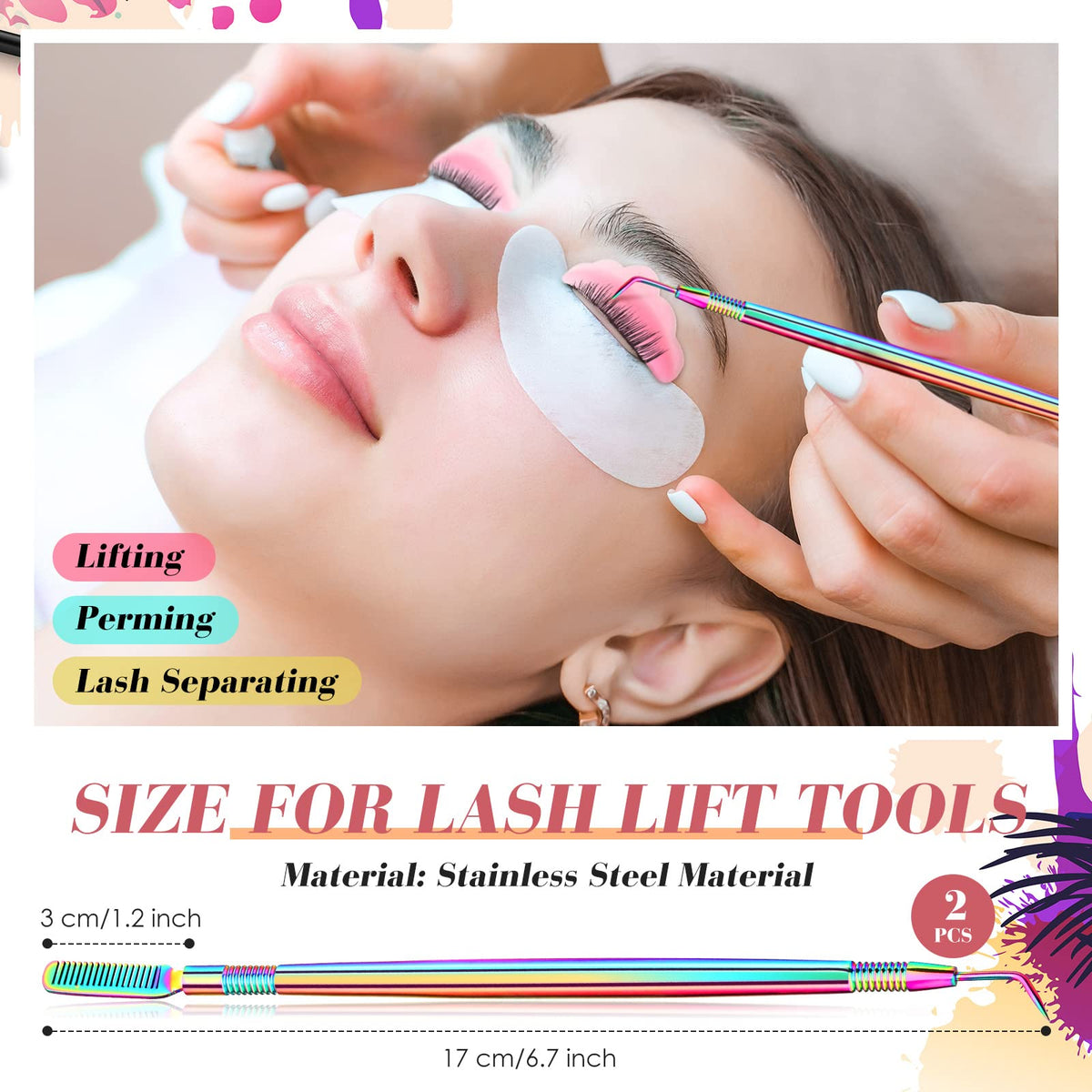 Chumia stainless steel lash separator tools for sturdy, precise separation