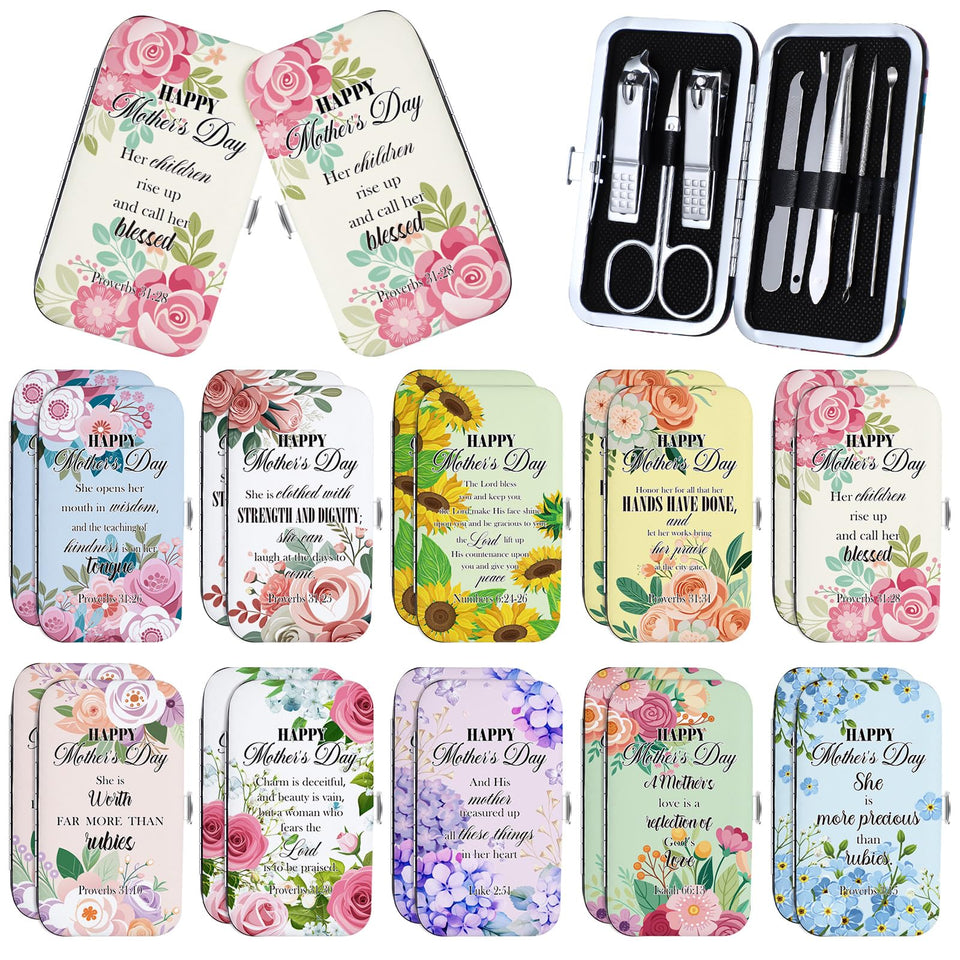 Chumia Mother's Day Christian nail kit bulk set for gifting and daily care