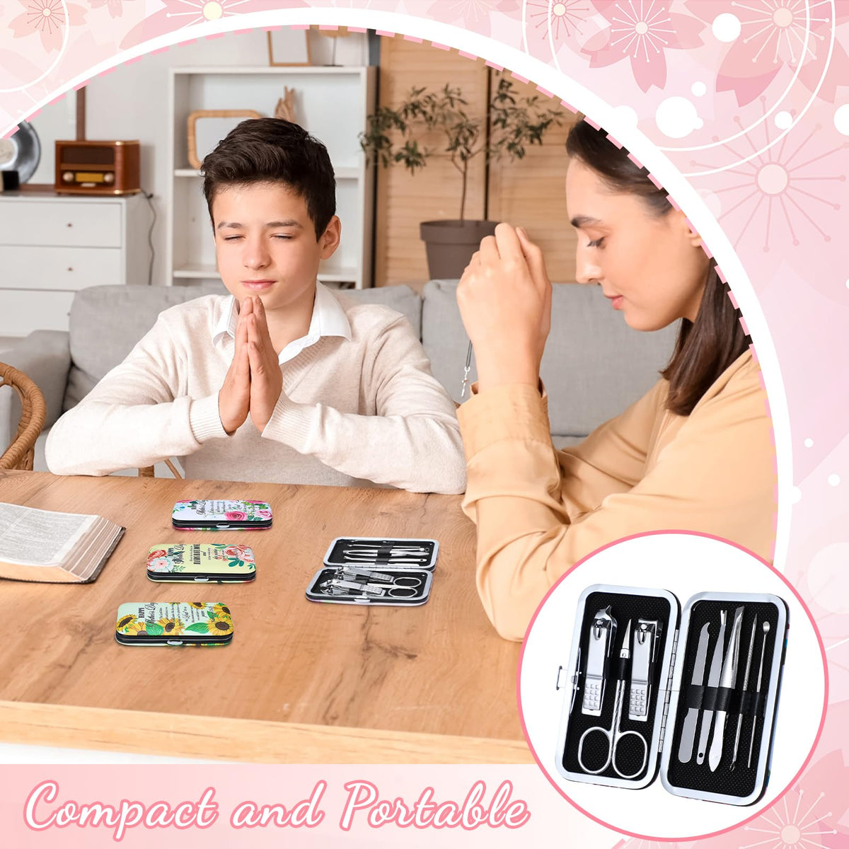 Chumia compact travel-friendly nail kit fits easily in bag