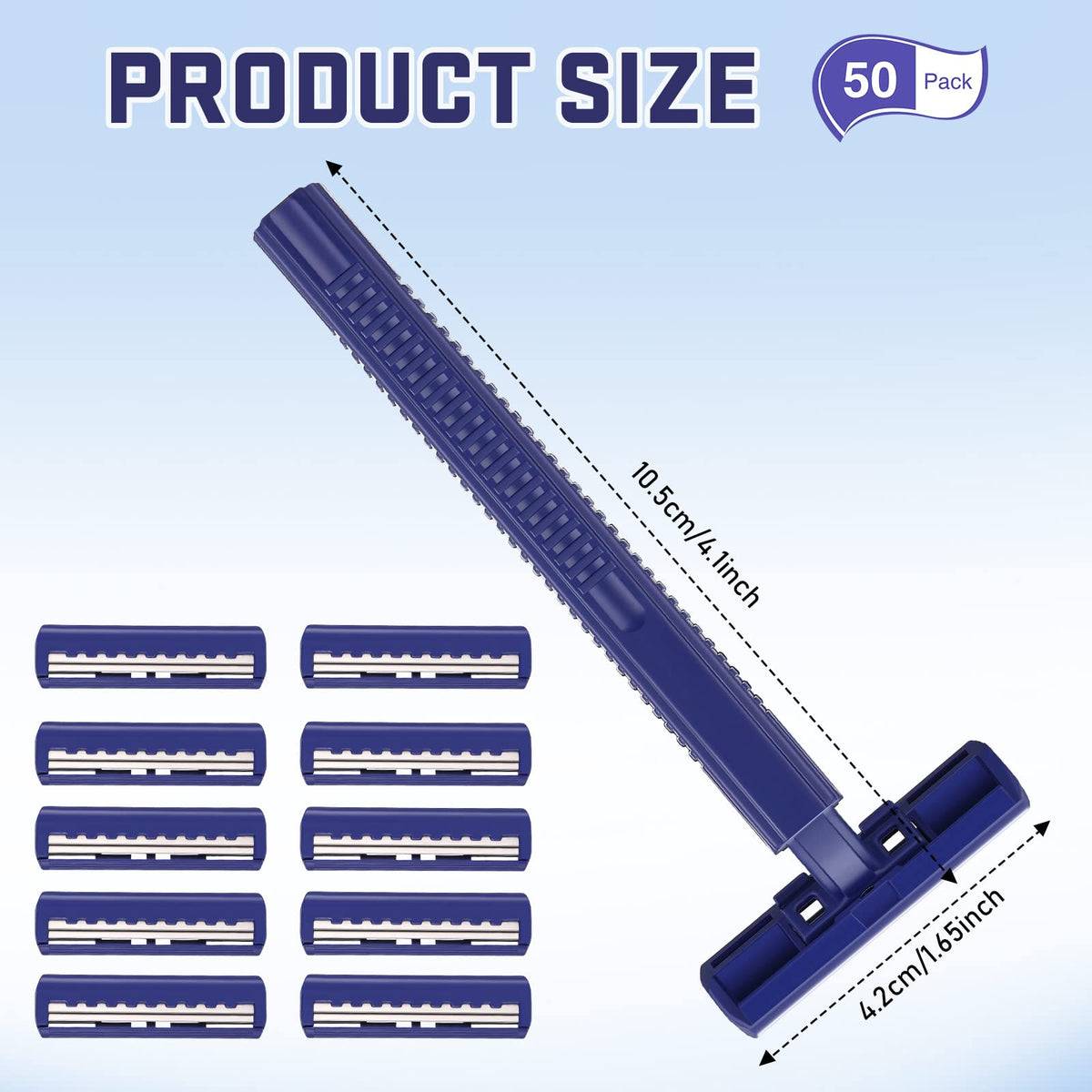 Chumia disposable razor bagged for hygienic personal use