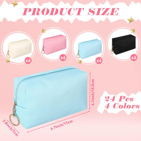 Chunful black makeup bags set ideal for cosmetics and essentials.