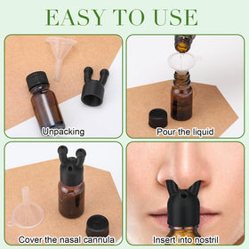 Chunful easy-use cap opening demonstrating quick preparation of oils.