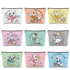Chunful goose nurse makeup bags multicolor patterns for vibrant gifting and daily organization.
