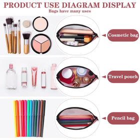 Chunful large-capacity makeup bag holds lipstick and brushes