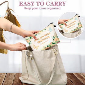 Chunful lightweight polyester makeup bag is durable and washable