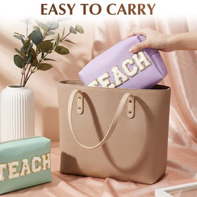 Chunful multi-use teacher gift pouch, serves as travel organizer or stationery case.