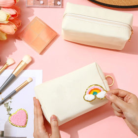 Chunful preppy pencil case beige, versatile pouch for stationery and essentials.