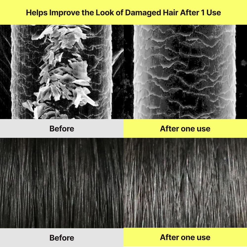 Hair shines after ChungMiJung conditioner application, showcasing improved luster.