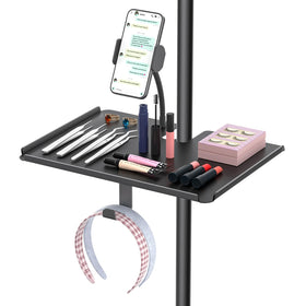 Chunxiao adjustable lash tray holder on a ring light for a clutter-free workspace