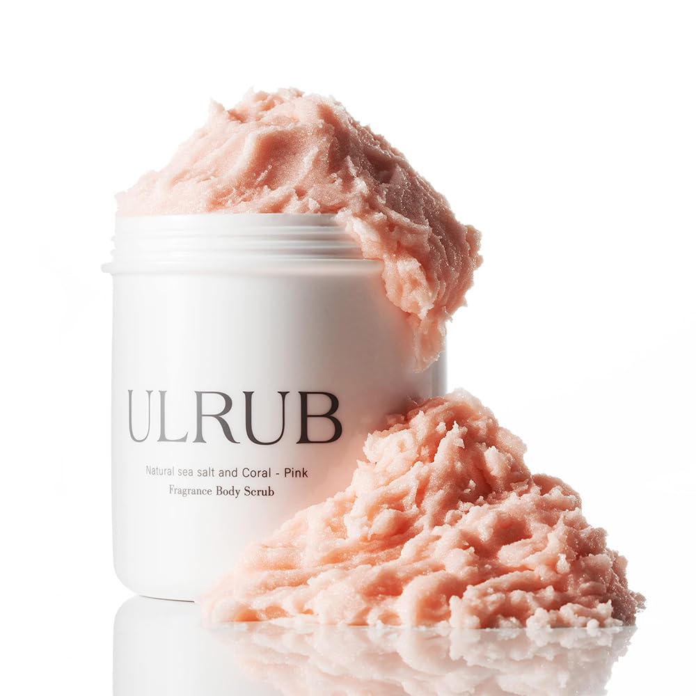 Churacos ULRUB body scrub bottle closeup highlighting premium packaging and inviting texture.