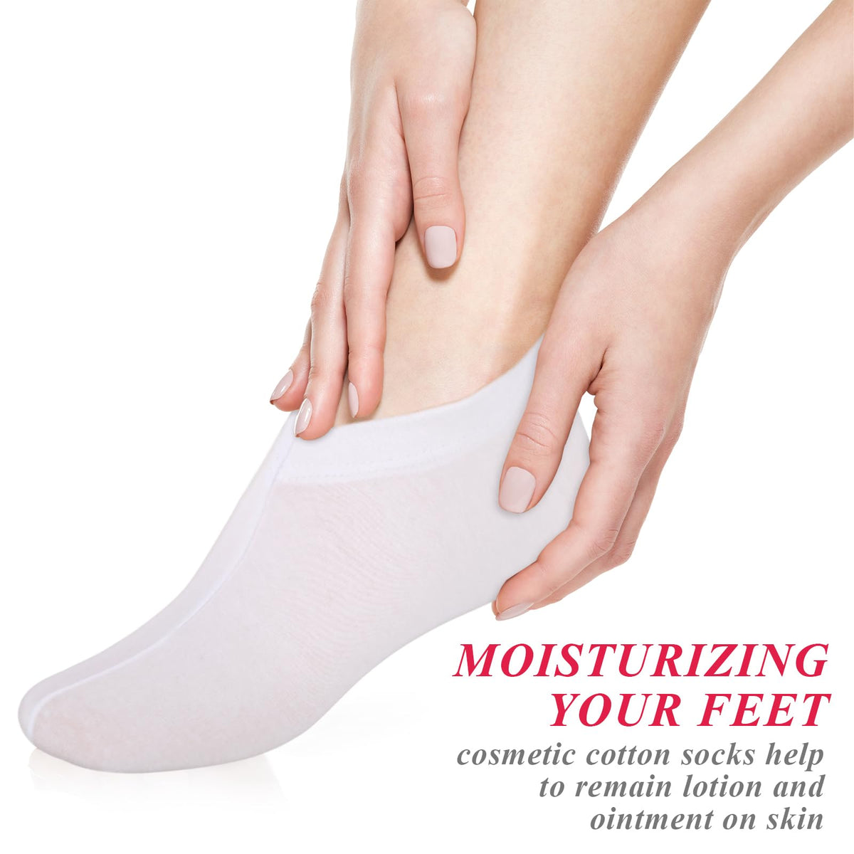 CIATBYYJ deep moisturizing foot socks aim to soften rough skin over time.
