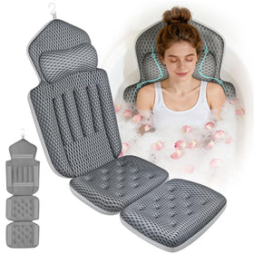Ciavca full body bath pillow with 192 suction cups for secure tub grip.