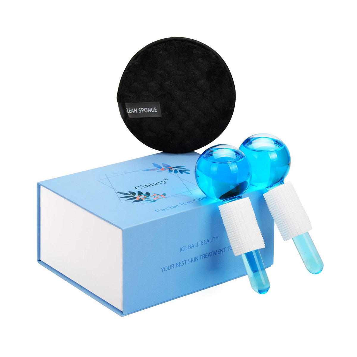 CIBLUTY Ice Globes for facial massage provide refreshing cooling to reduce puffiness.