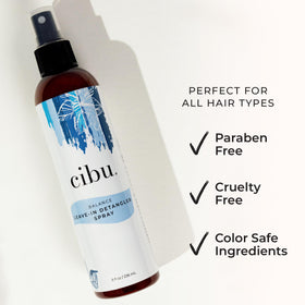 CIBU Balance damp hair application shows even distribution and smooth results.
