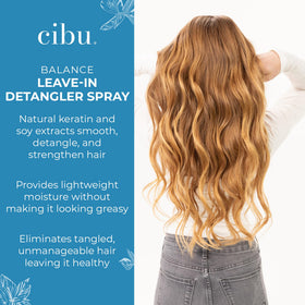 CIBU Balance 8oz bottle ready for quick detangling routines.
