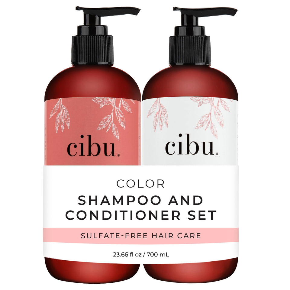 CIBU Color Shampoo bottle delivering gentle cleanse for colored hair