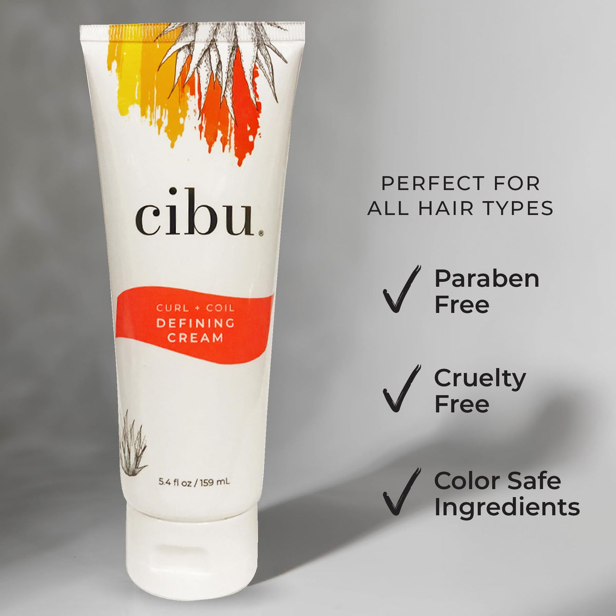 CIBU texture close-up showing lightweight hold for frizz control.