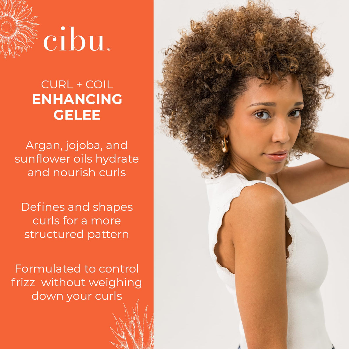 Defined curls after using CIBU Gelee