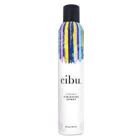 CIBU Flexible Finishing Spray demonstrates humidity-resistant shine for sleek styles.