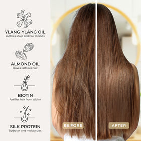 CIBU Repair + Protect closeup on smooth, hydrated hair