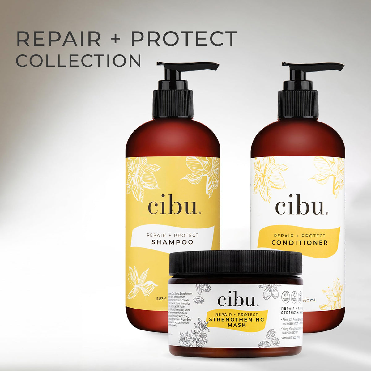 CIBU Repair + Protect professional-grade conditioner trusted by stylists