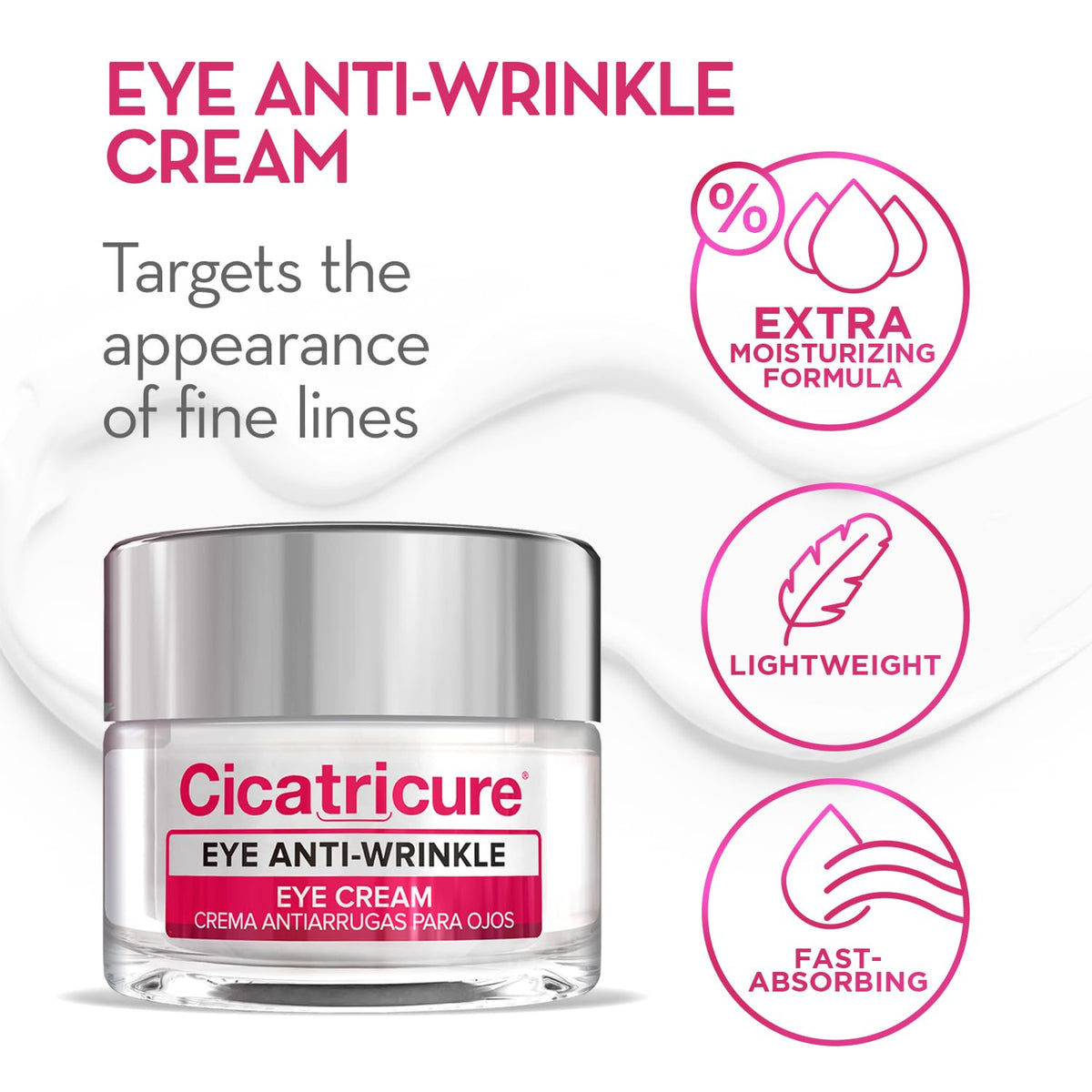 Cicatricure gift pack anti-wrinkle care packaging showcases the two products.