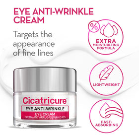 Cicatricure gift pack anti-wrinkle care packaging showcases the two products.