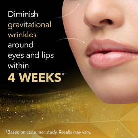 Cicatricure Gold Lift texture swirl highlights rich, nourishing cream consistency.