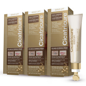 Cicatricure Gold Lift packaging for daily anti-aging care around eyes and lips.