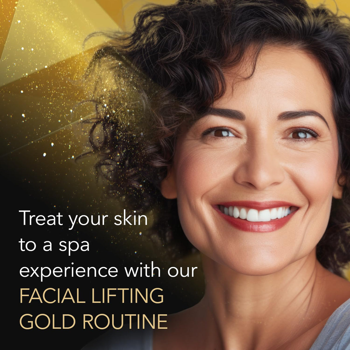 Mother's Day gift-ready Cicatricure Gold Lift gift pack on display.