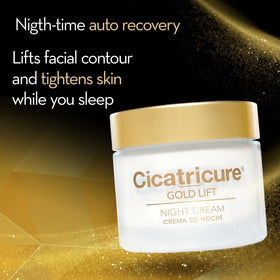 Cicatricure Gold Lift Night Cream lifting and contouring visuals