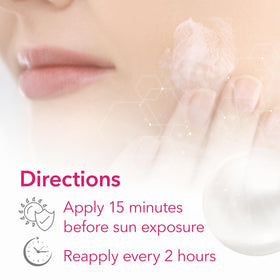 Cicatricure moisturizer spreading smoothly across the skin.