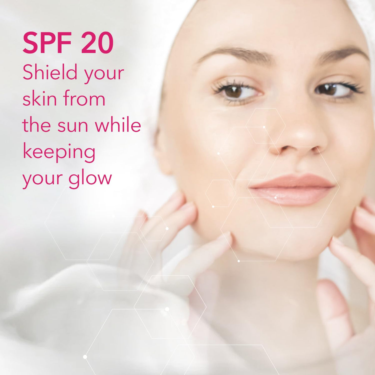 Cicatricure radiance glow on cheek after regular use.