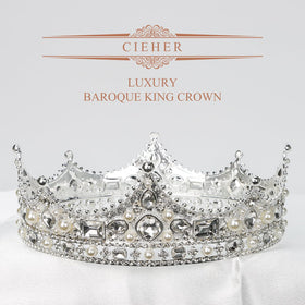 CIEHER crown with four hair clips securing a steady fit.