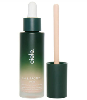 Ciele Tint & PROTECT SPF 50+ bottle showing light, natural coverage.