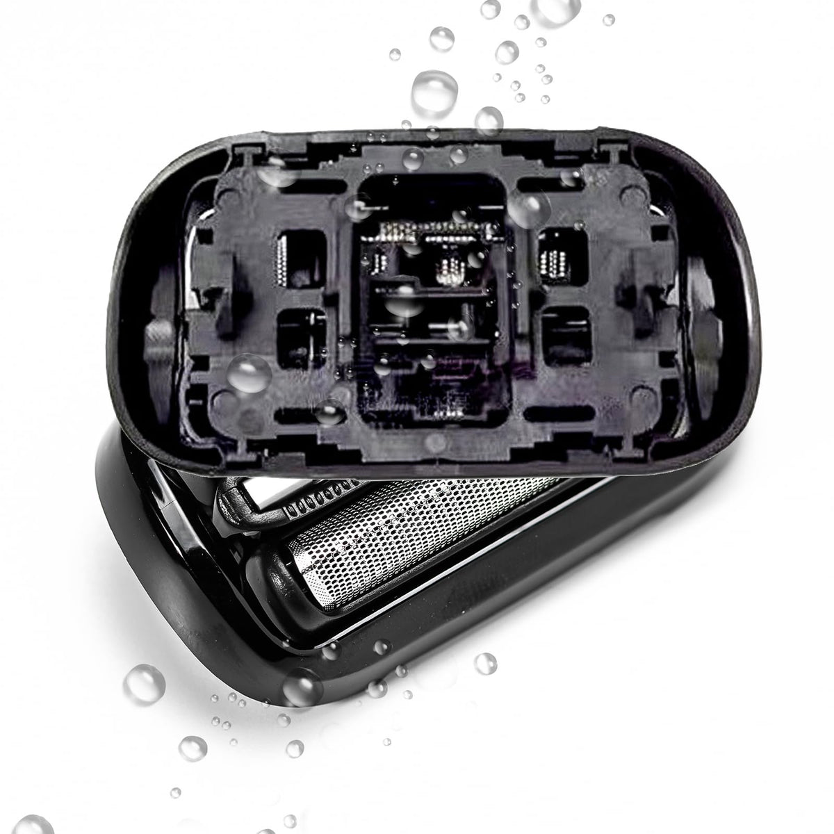 CIELONI 53B replacement head close-up showing dual-ring foil for a precise shave